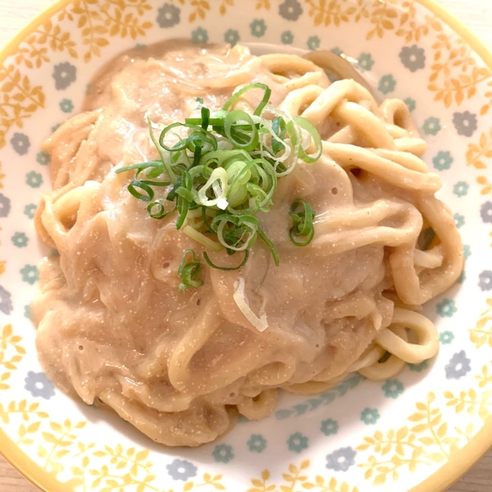 ＊豆乳で明太子クリームうどん＊